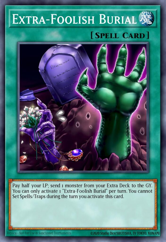 Extra Foolish Burial - Dontoshi | Collect. Compete. Conquer.