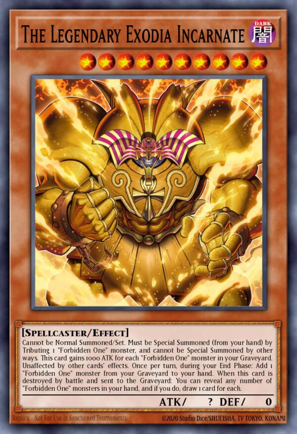 The legendary Exodia Incarnate